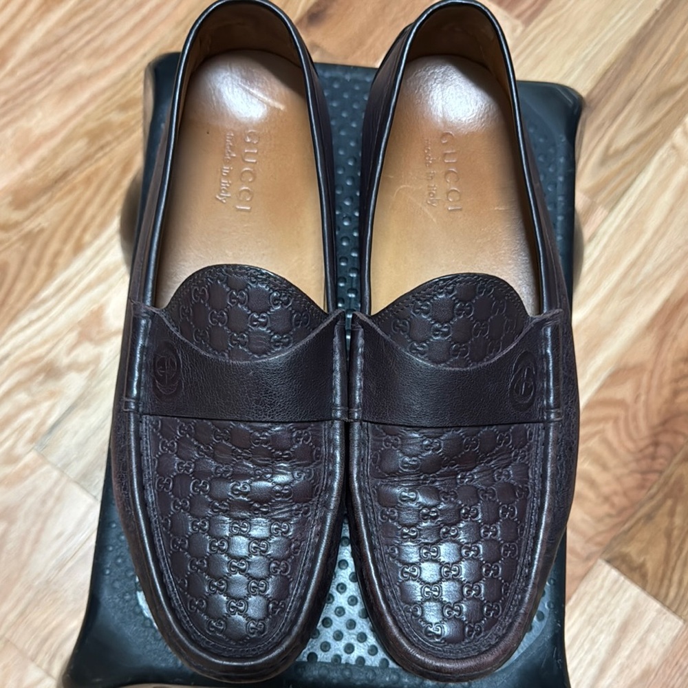 Gucci Men's Brown Leather Loafers
